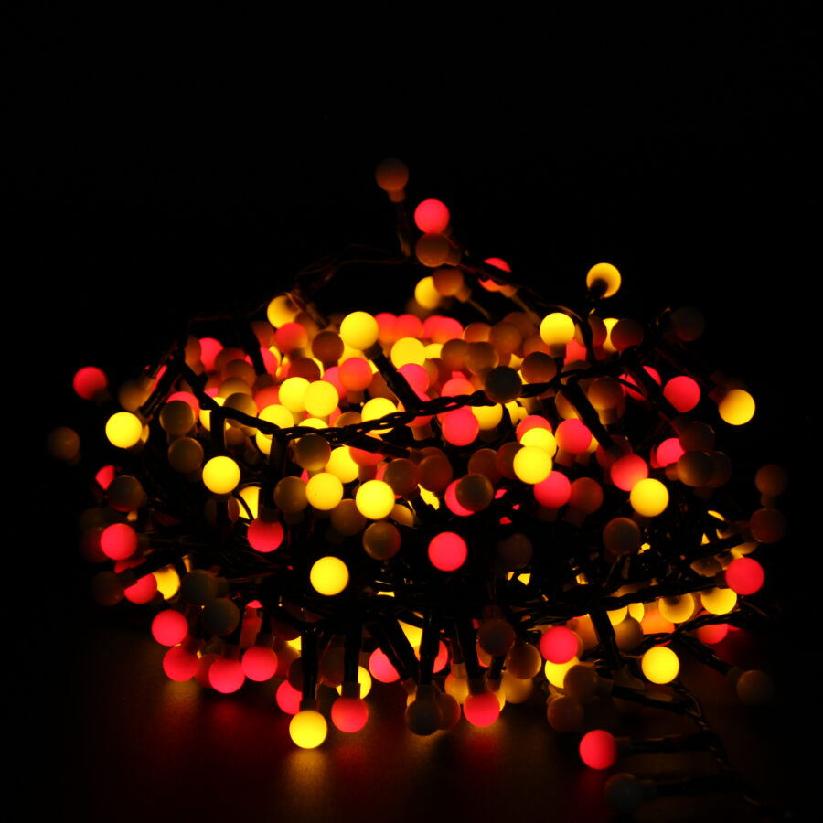 Luci Natalizie A Forma Di Luna E Stelle – 100 LED Multicolore Impermeabili – Catena Luminosa 8,5 M Per Esterno E Interno