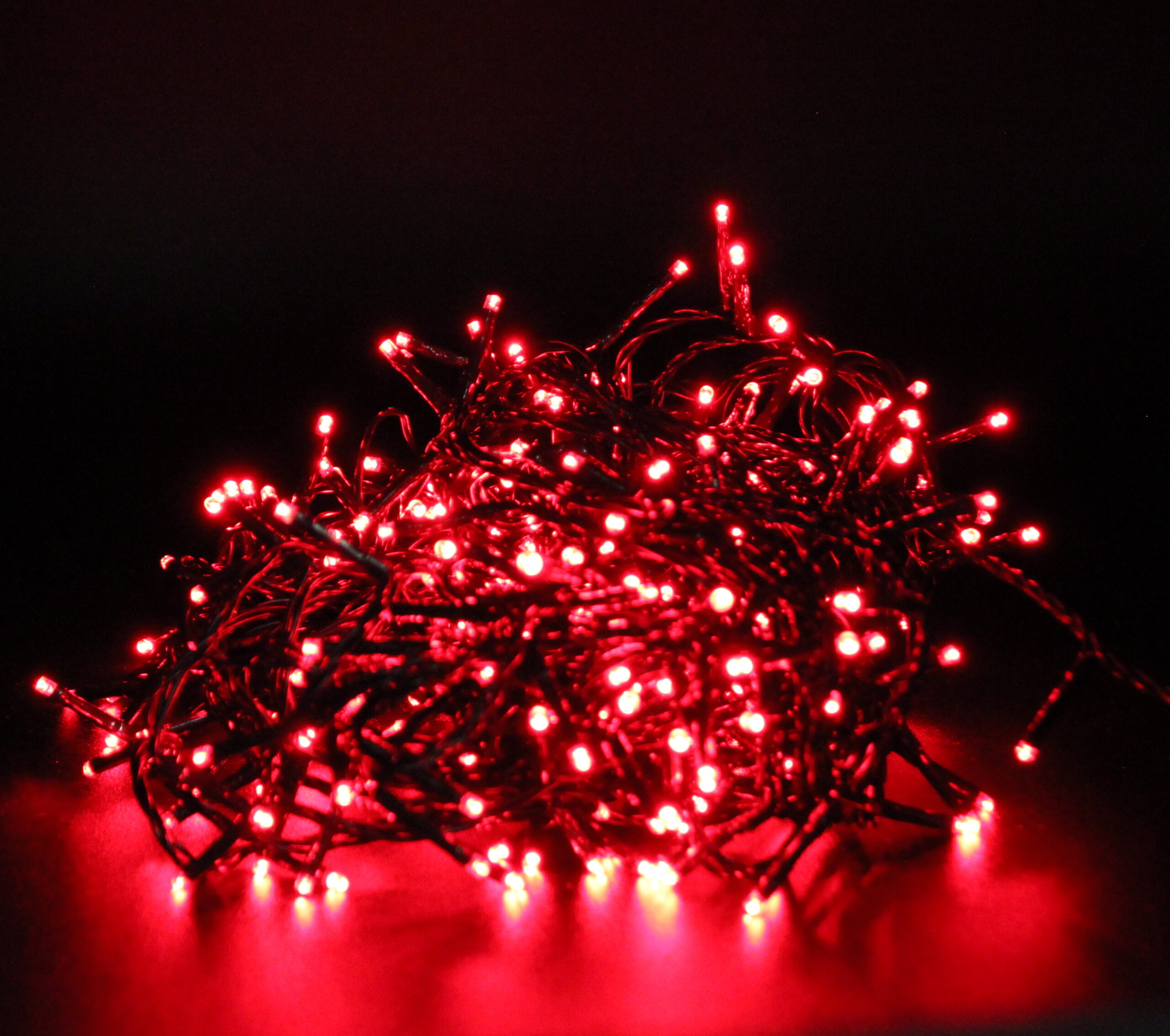 Guirlande Lumineuse 5 M 50 LED Arbre De Noël - Piles, Boîtier Vert, 8 Modes, Minuterie, étanche IP44, Intérieur/extérieur